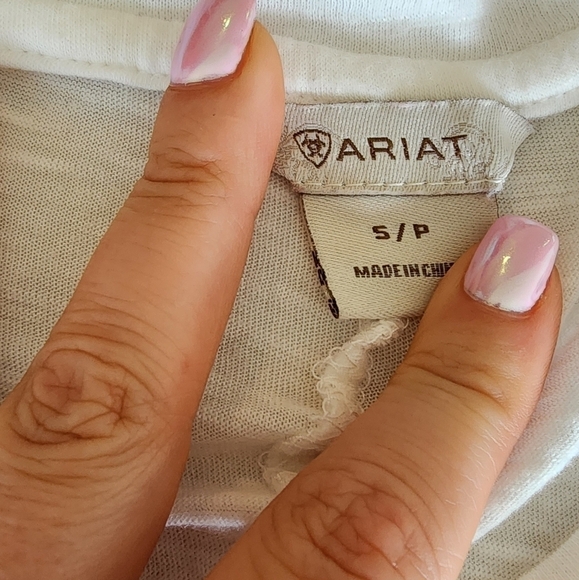 Ariat Long Sleeve Women's White Shirt Size S. - Picture 4 of 7